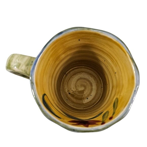 Pier 1 Cup ELIZABETH Hand Painted Stoneware Large 16 Oz Cups – Set of 2 - Picture 9 of 16